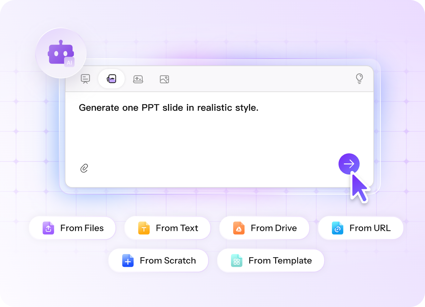 Generate Presentations from Any Content Source